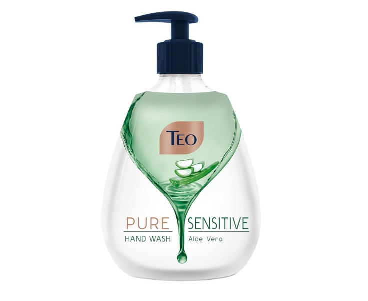 Sapun Lichid Pompa Teo Sensitive Pure Aloe Vera 400ml 