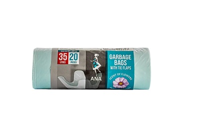 Anna Saci menajeri parfumati cu urechi 35 L 20 buc Floral Turcoaz
