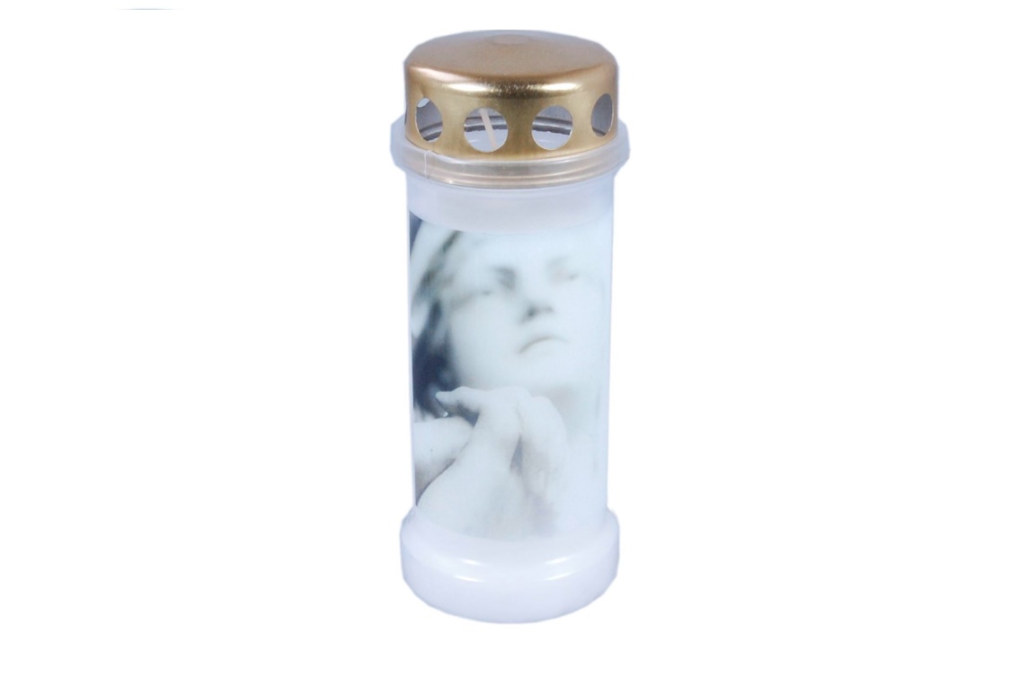 CANDELA BOLSIUS DIN PLASTIC CU CAPAC BO NR.6 CAP RUGA A 
