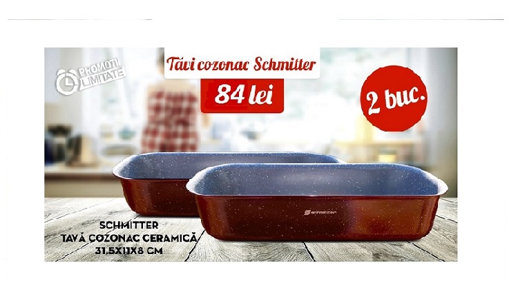 Pachet 2 X Tava ceramica de cozonac Schmitter 31.5X11X8CM TC 340.31