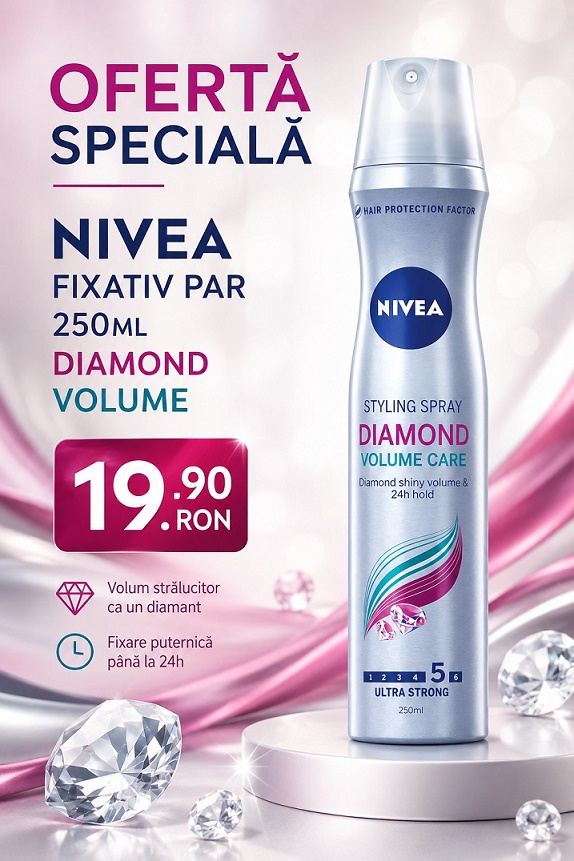 Fixativ Par Nivea Diamond Volume 250ml