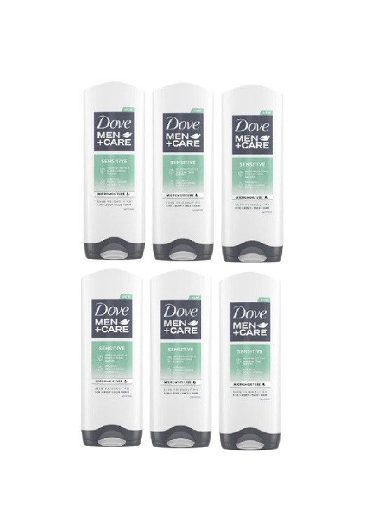 Pachet 6 X Gel Dus Dove Men Care Sensitive 400ml