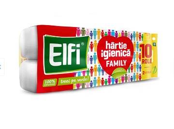 Hartie igienica Elfi Family 10 role 2 straturi