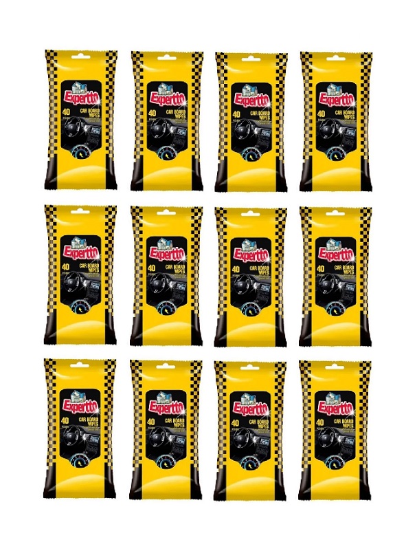 Pachet promo 12 X Servetele Umede Expertto Auto Pentru Bord 40 buc