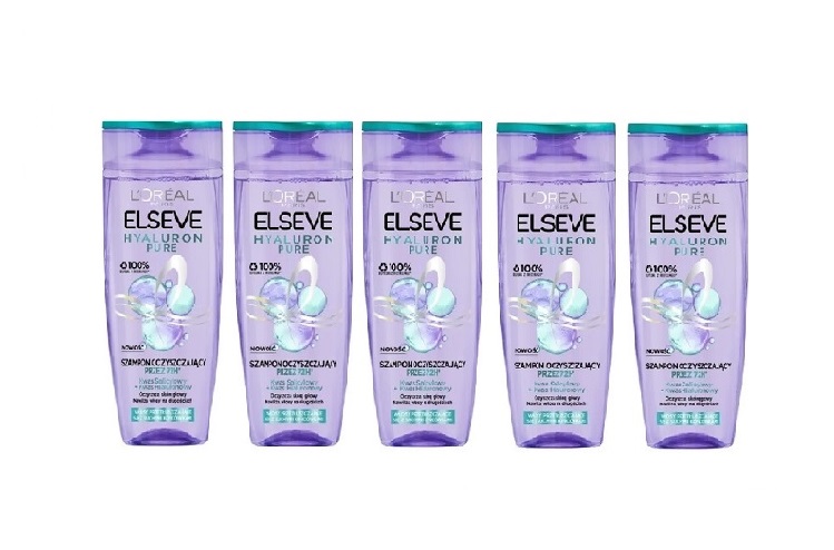 Pachet promo 5 X Sampon L'Oreal Elseve Hyaluron PURE 400ml