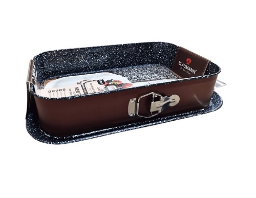Forma de Copt Dreptunghiulara Detasabila Blaumann Cerastone pentru Prajituri 39x27 cm