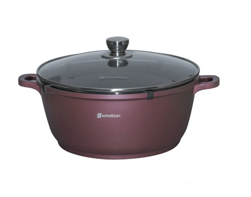 Oala cu capac aluminiu turnat interior ceramic Schmitter 32CM 9L 301.32.TC