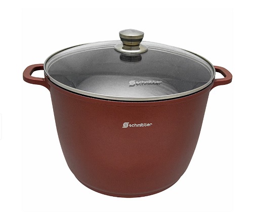Oala Inalta cu capac aluminiu turnat interior ceramic Schmitter 32CM 17L 300.32.TC