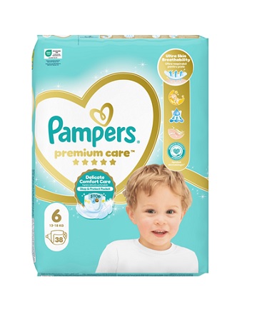Scutece Premium Care  Pampers nr.6 13-18kg 38buc