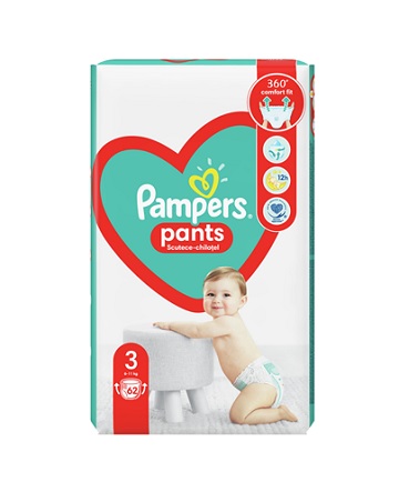 Scutec Premium Pampers Pants Nr3 6-11kg 62buc