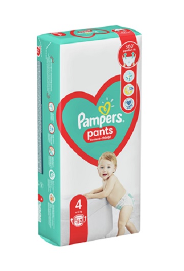 Scutec Pampers Pants Nr.4 9-15kg 52buc