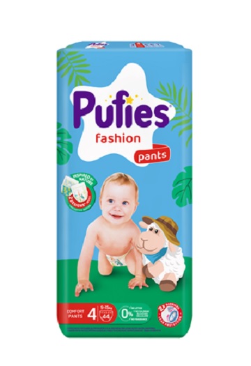 Scutece Pants Pufies Fashion & Nature Nr.4 9-15kg 44buc