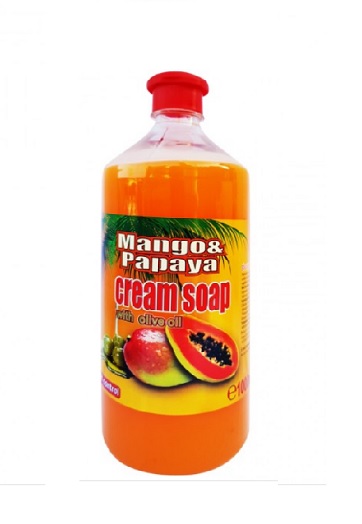 Sapun lichid rezerva Cloret  Mango & Papaya rezerva 1 L