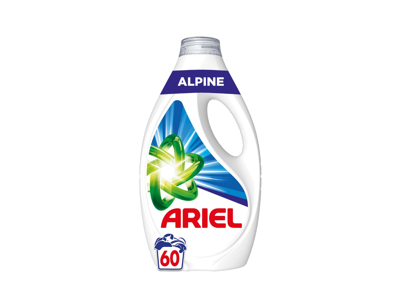ARIEL Detergent Lichid Alpine 2.7L, 60 SPALARI