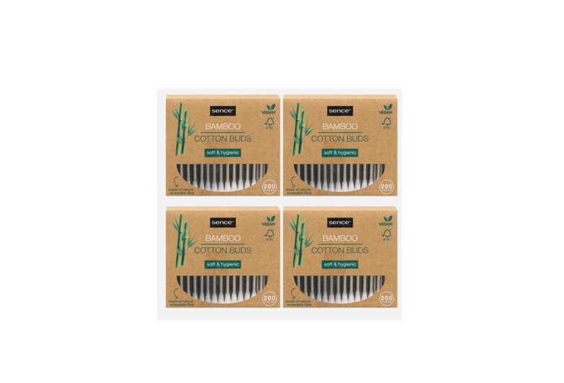 Bețișoare Urechi 200Pcs Cotton Bamboo Sence