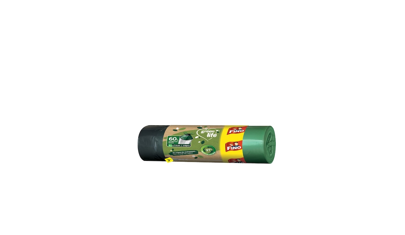 FINO SACI MENAJ GREEN LIFE 60L 10BUC SNUR