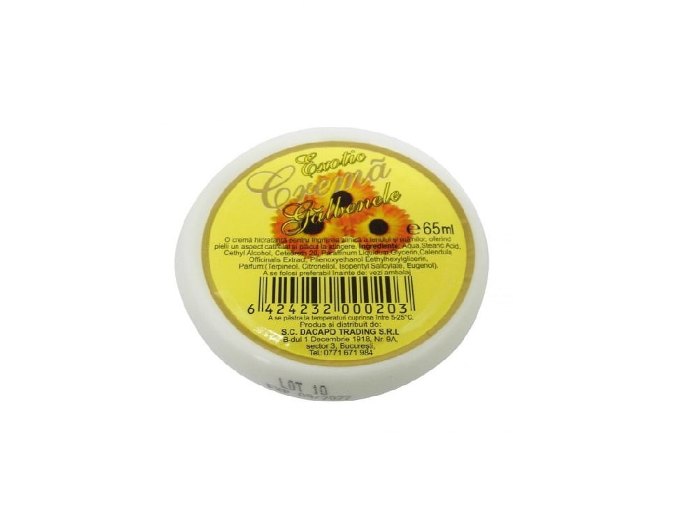 EXOTIC CREMA 65ML HIDRATANTA TEN SI MAINI GALBENELE 