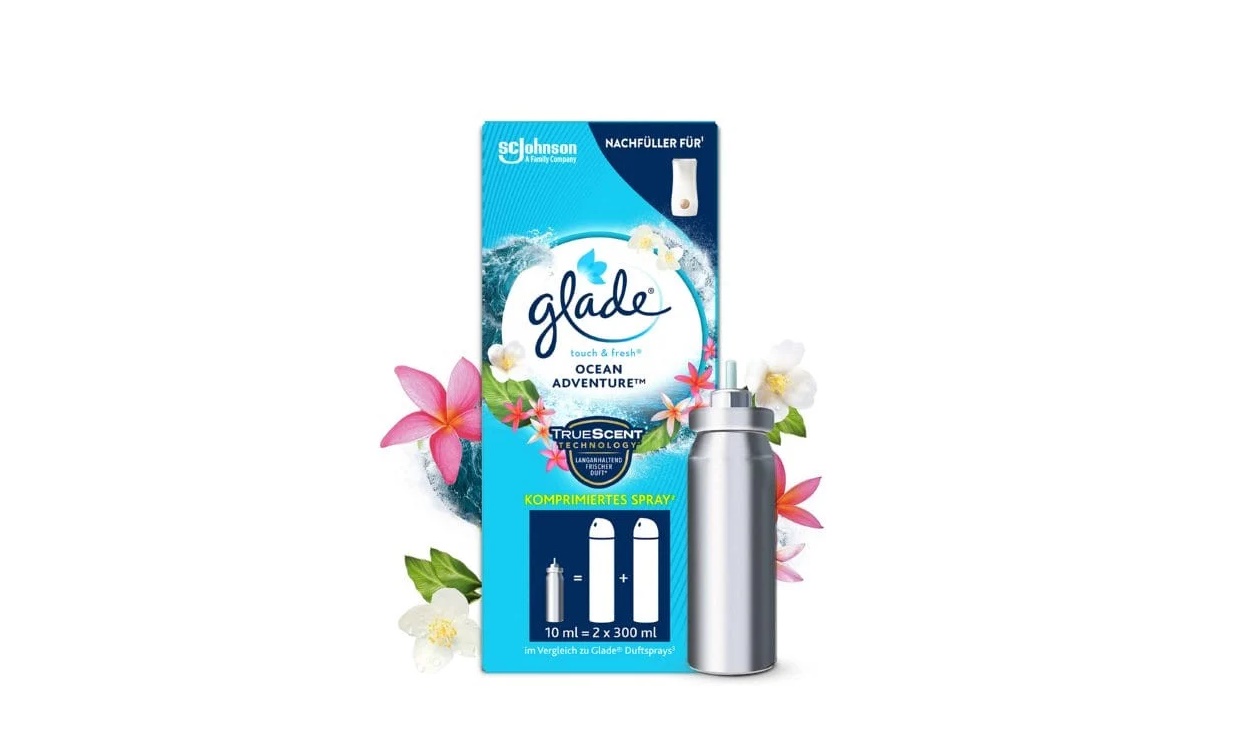 GLADE MICROSPRAY ODORIZANT CAMERA REZERVA 2X10ML OCEAN 