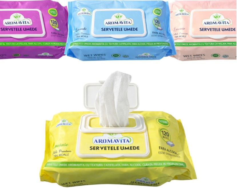Servetele Umede Aromavita 120buc Diverse Sortimente