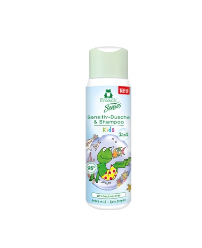 Gel de dus si sampon pentru copii Frosch Senses, 300ml