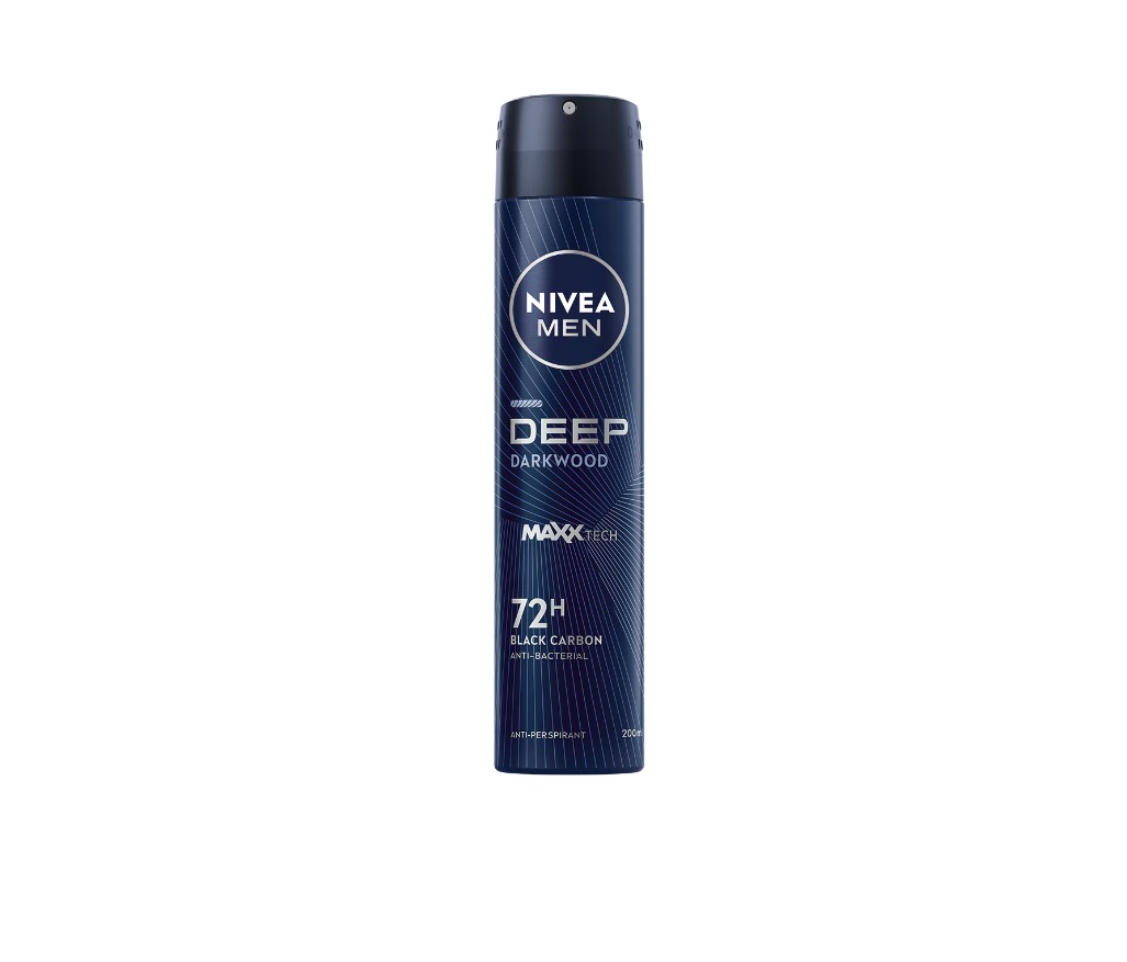 Deodorant Nivea Men Deep Black Carbon Dark Wood 200 ml