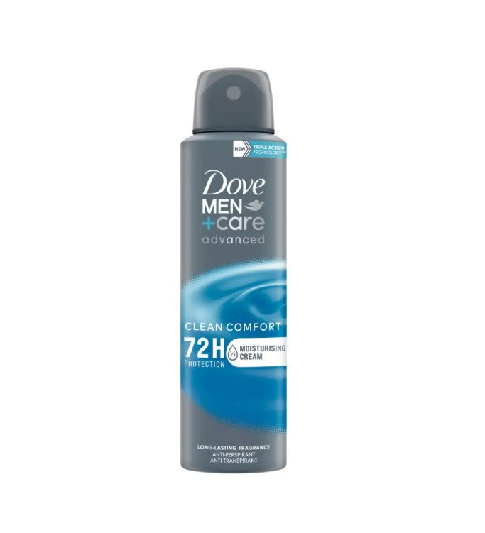 Dove Antiperspirant Deo 200 Ml Advanced Care Men Clean Comfort