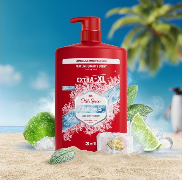 Gel Duș & Șampon 3în1 Cold Spice 1L Old Spice