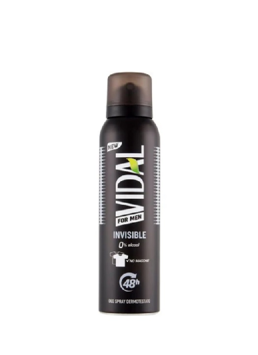 Deodorant Spray Vidal Men Invisible 150ml
