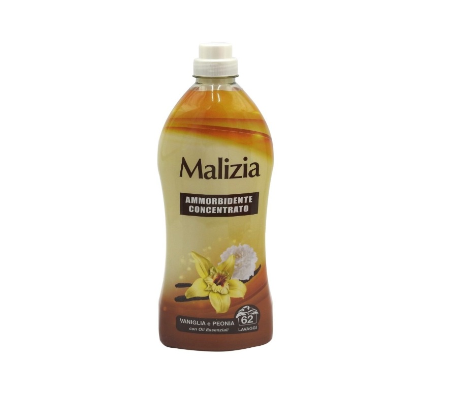 Balsam pentru Rufe, Malizia, 1.25 L Vanilie si Bujori 62 spalari 