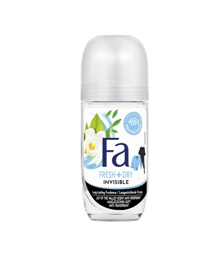 Antiperspirant Roll on Fa INVISIBLE FRESH + DRY 50ml