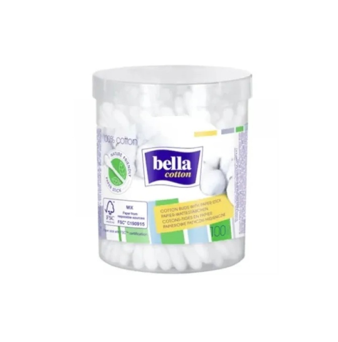 Bella betisoare ORL hartie cut.rotunda x 100 buc