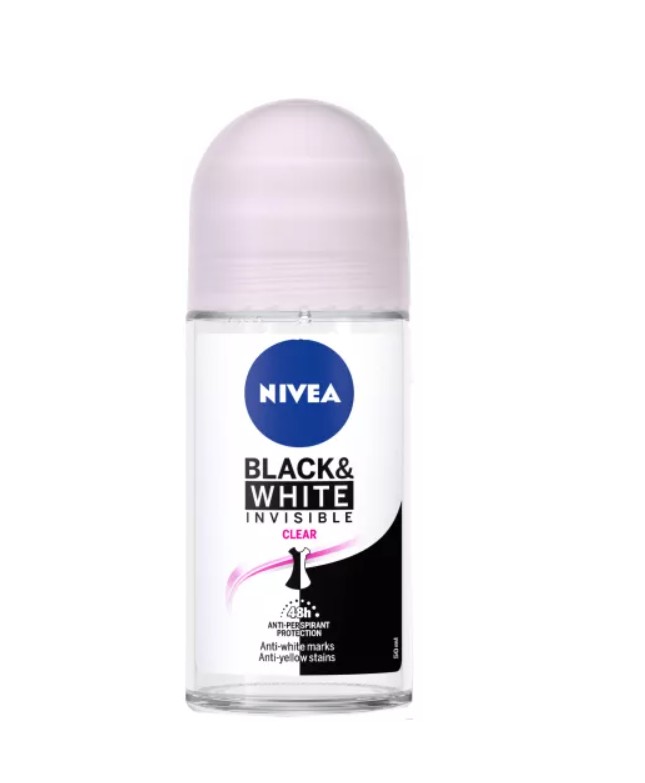 Antiperspirant Roll On Nivea Invisible Clear 50ml