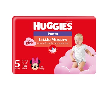 Scutece Pants Girls Huggies 12-17 Kg 34 buc nr.5