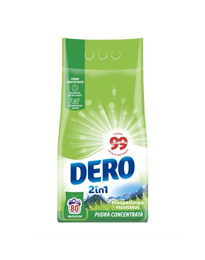 DERO AUTOMAT 6KG 2IN1 PROSPETIMEA MUNTELUI 80SPALARI 