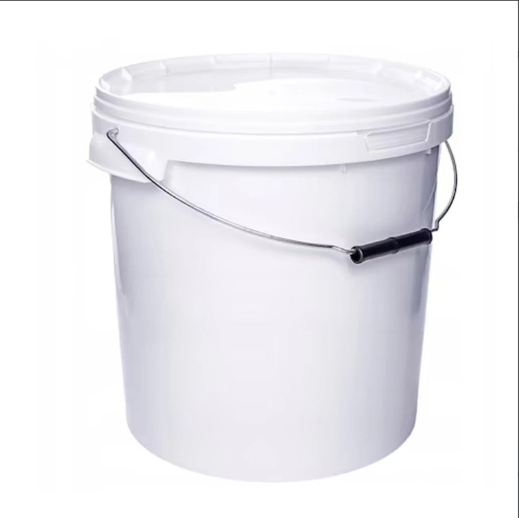 Galeata rotunda din plastic cu capac sigilabil Clino 10 litrii