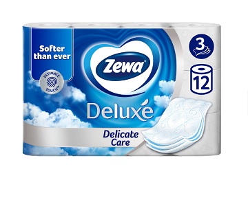 Hartie igienica Zewa Deluxe Delicate Care 3 straturi 12 role