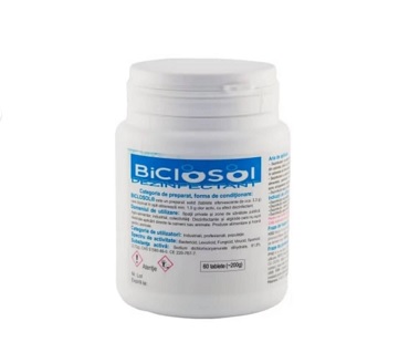 Pastile Clorigene Cloramina Dezinfectant Efervescent Biclosol 60buc/cutie