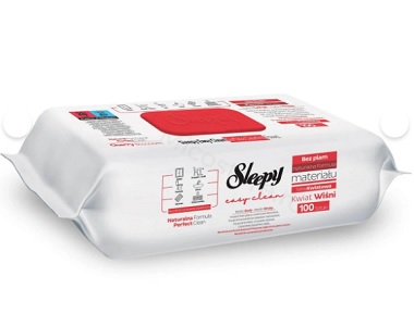 Servetele umede Sleepy Easy Clean Cherry Blossom, multisuprafete 100 buc