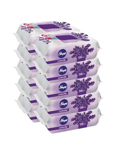 Pachet promo 10 X Servetele Umede Sleepy Lavanda 120buc