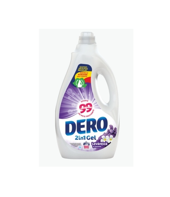 Detergent Lichid 5 L 2 In 1 Levantica Si Iasomie 100 Spalari Dero