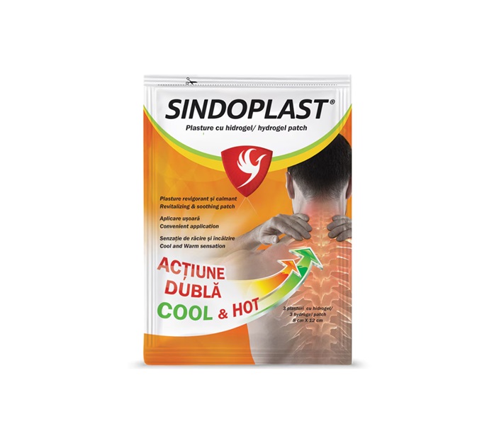 Plasturi Dureri Hidrogel Cool&Hot 3 Buc Sindoplast