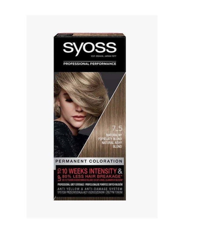 Vopsea Par PROFESSIONAL Syoss 7 5  NATURAL ASHY BLOND