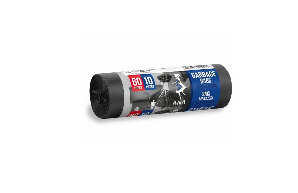 ANNA SACI MENAJ LDPE ULTRAREZISTENTI 60L 10BUC