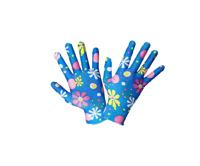 CLINO MANUSI TEXTIL/CAUCIUCAT GRADINA CU FLORI COLORATE 