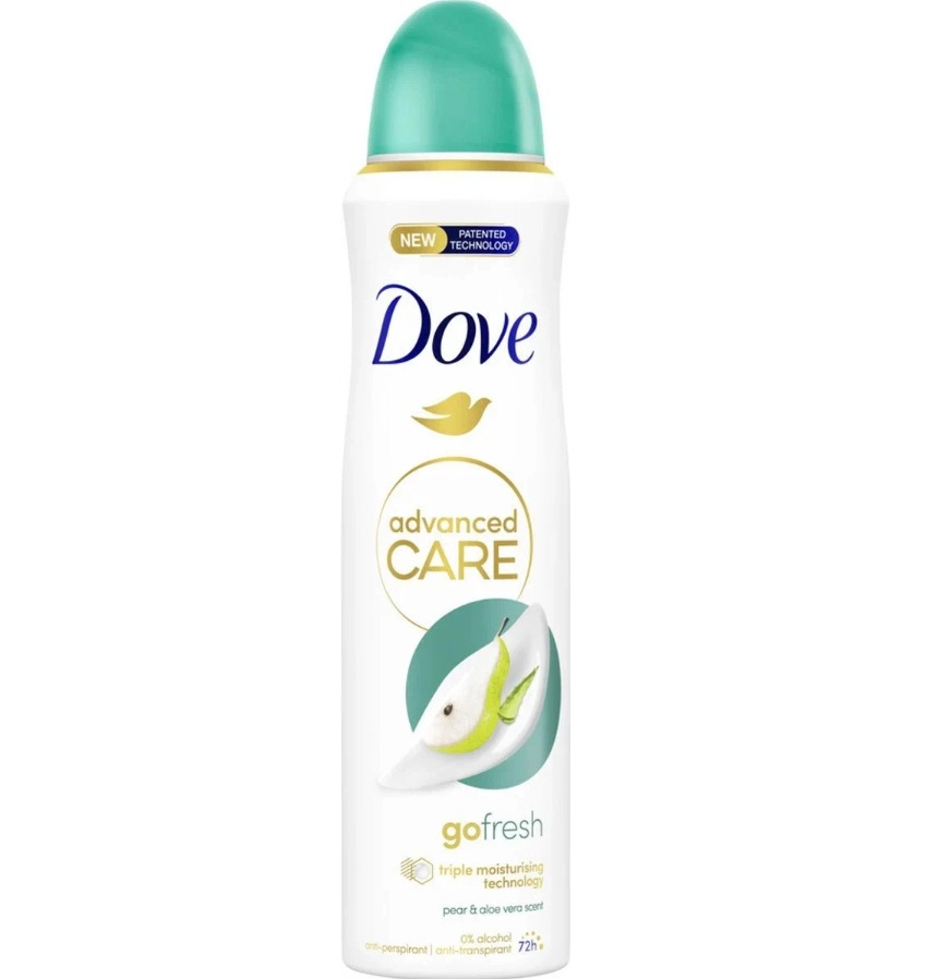 DOVE ANTIPERSPIRANT DEO 250ML GO FRESH PEAR&ALOE VERA