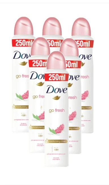 Pachet promo 6 X Antiperspirant Deo DoveGo Fresh Pomegranate And Lemongrass 6 X 250ml