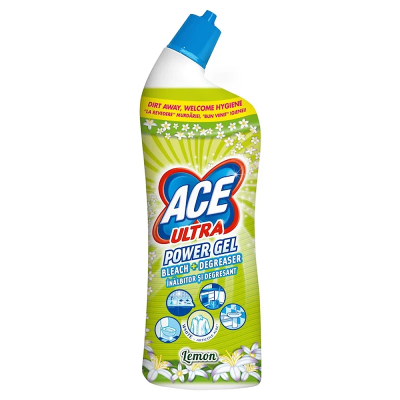 Solutie curatare wc Ace Power Gel Lemon 750ml