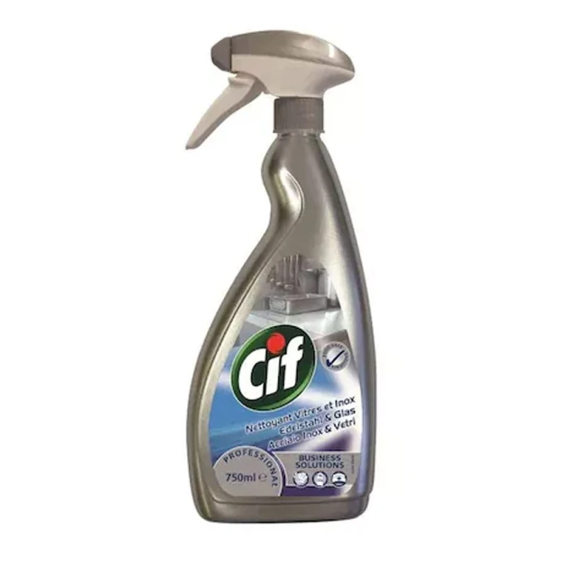 Solutie Spray detergent profesional Otel Inox Cif 750ml