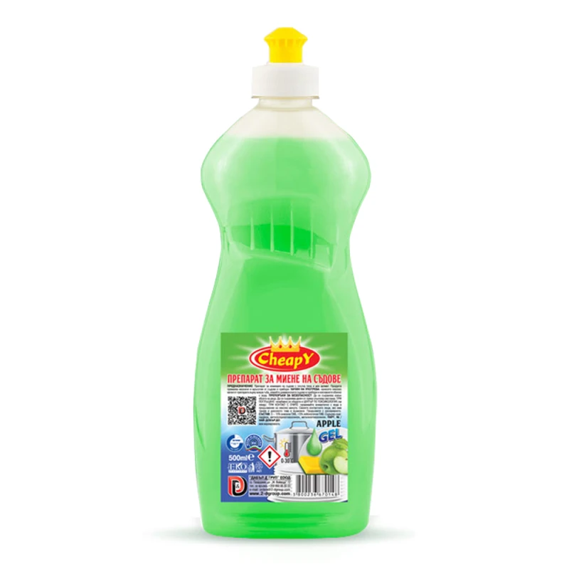 Detergent de Vase Economic Cheapy Apple, 500 ml