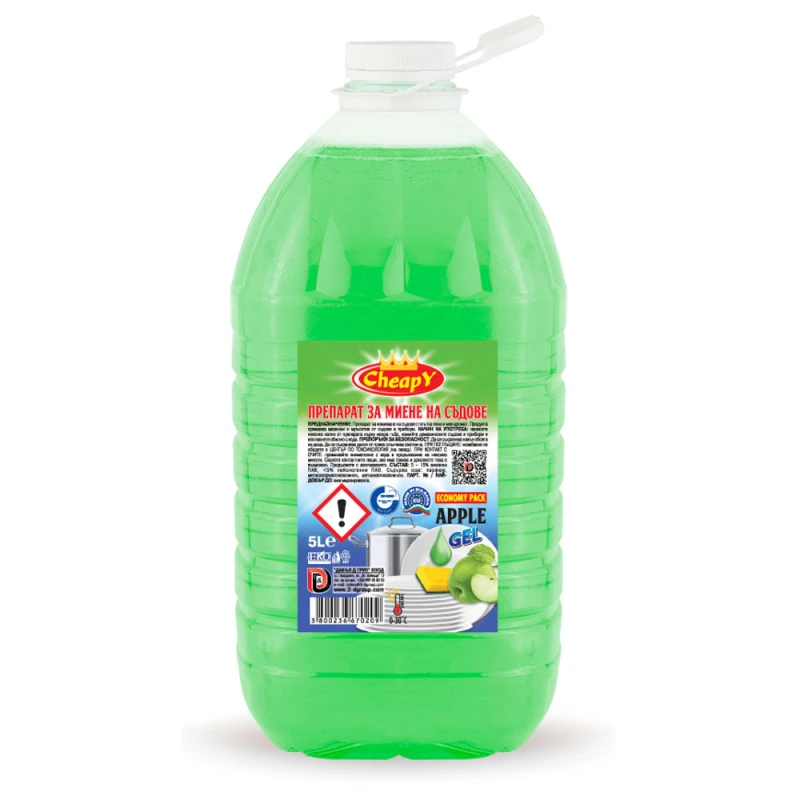 Detergent de Vase Economic Cheapy Apple, 5 l